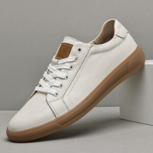 Spring Fashion Lace-up Leather Low-top Casual Shoes
