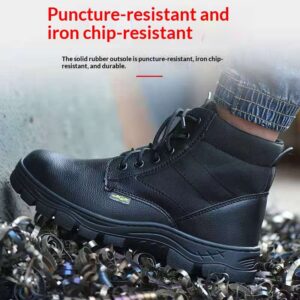 High Top Labor Protection Safety Shoes For Men