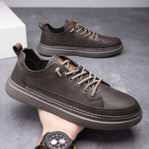 New Casual Sneakers For Men Work Waterproof Flat Shoes